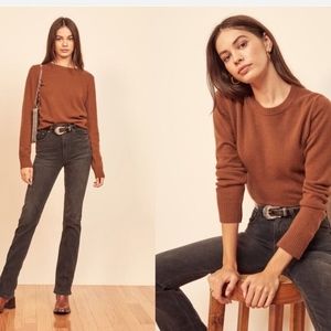 Reformation cashmere crew sweater (brand new)